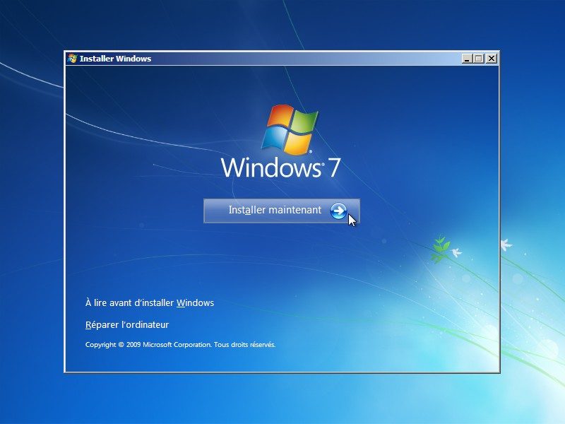 Installer Windows 7