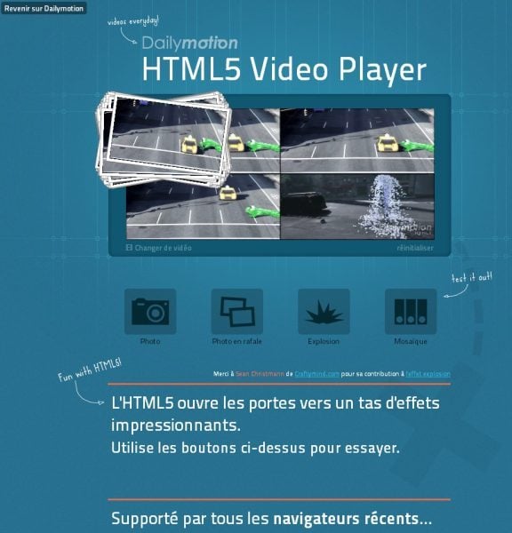 Une vidéo déjantée grâce au HTML5