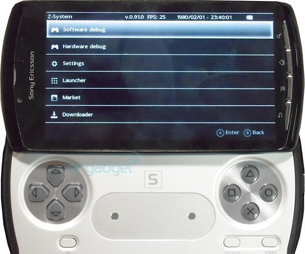 Le PSPhone selon Engadget, et son interface de chasse aux bugs.