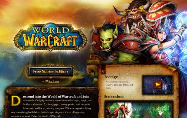 World of Warcraft, gratuit