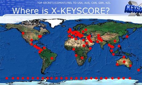 500 serveurs sont disséminés à travers le monde pour le programme Xkeyscore