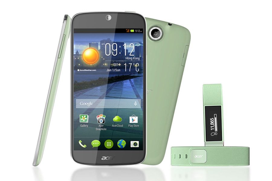 Le smartphone Acer Liquid Jade et le bracelet Liquid Leap