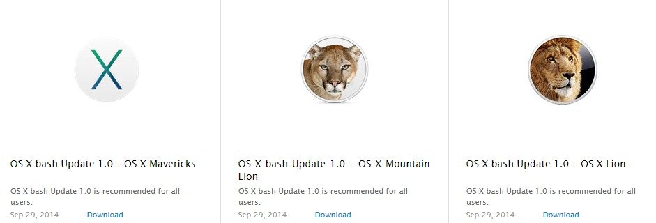 Apple a patché ces trois versions de Mac OS X
