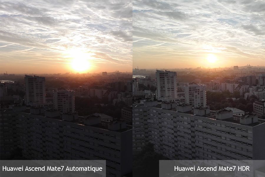 Huawei Ascend Mate7 : mode automatique vs mode HDR.