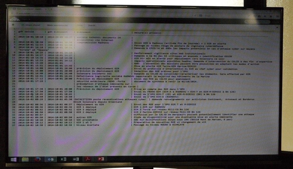 Tous les évènements et décisions sont inscrits sur la "main courante".