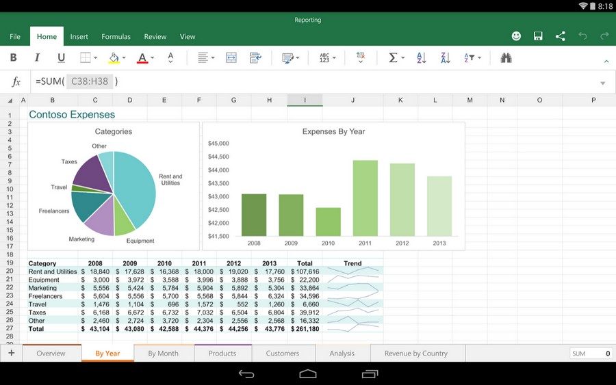 Excel Preview pour Android