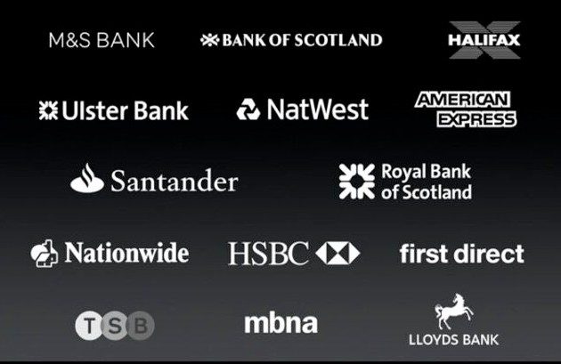 Les banques britanniques partenaires de Pay