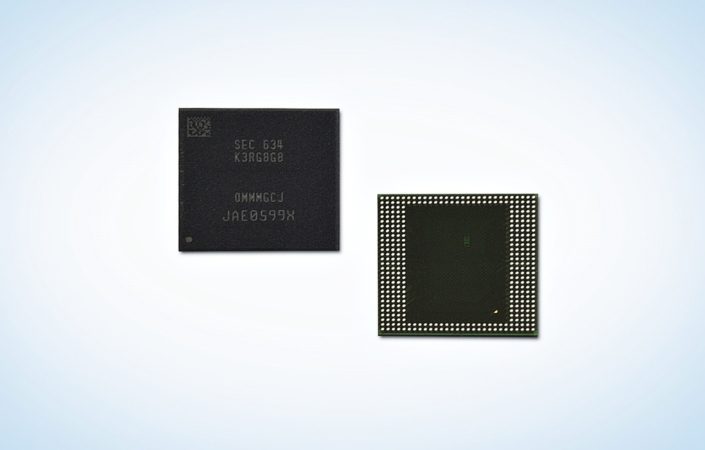 8 GB LPDDR4 Samsung chip