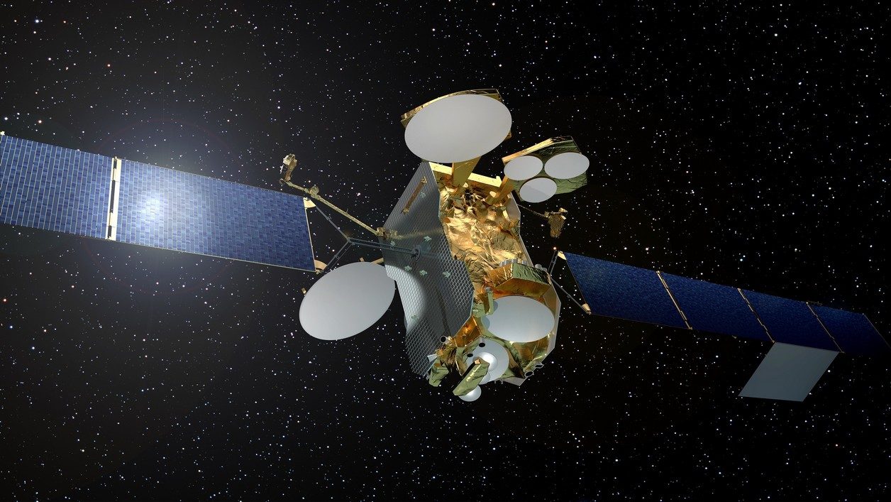Vue d'artiste du satellite Eutelsat 172B qui va être lancé prochainement.