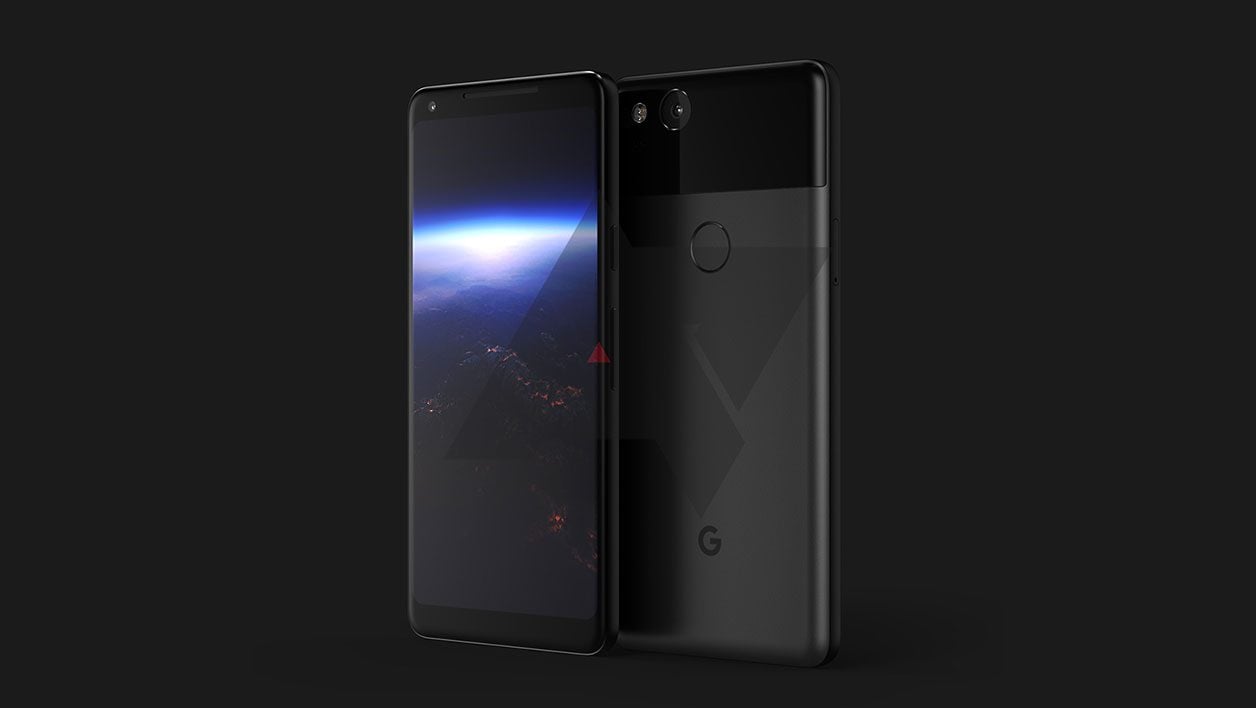 Rendu 3D du Google Pixel XL (2017)