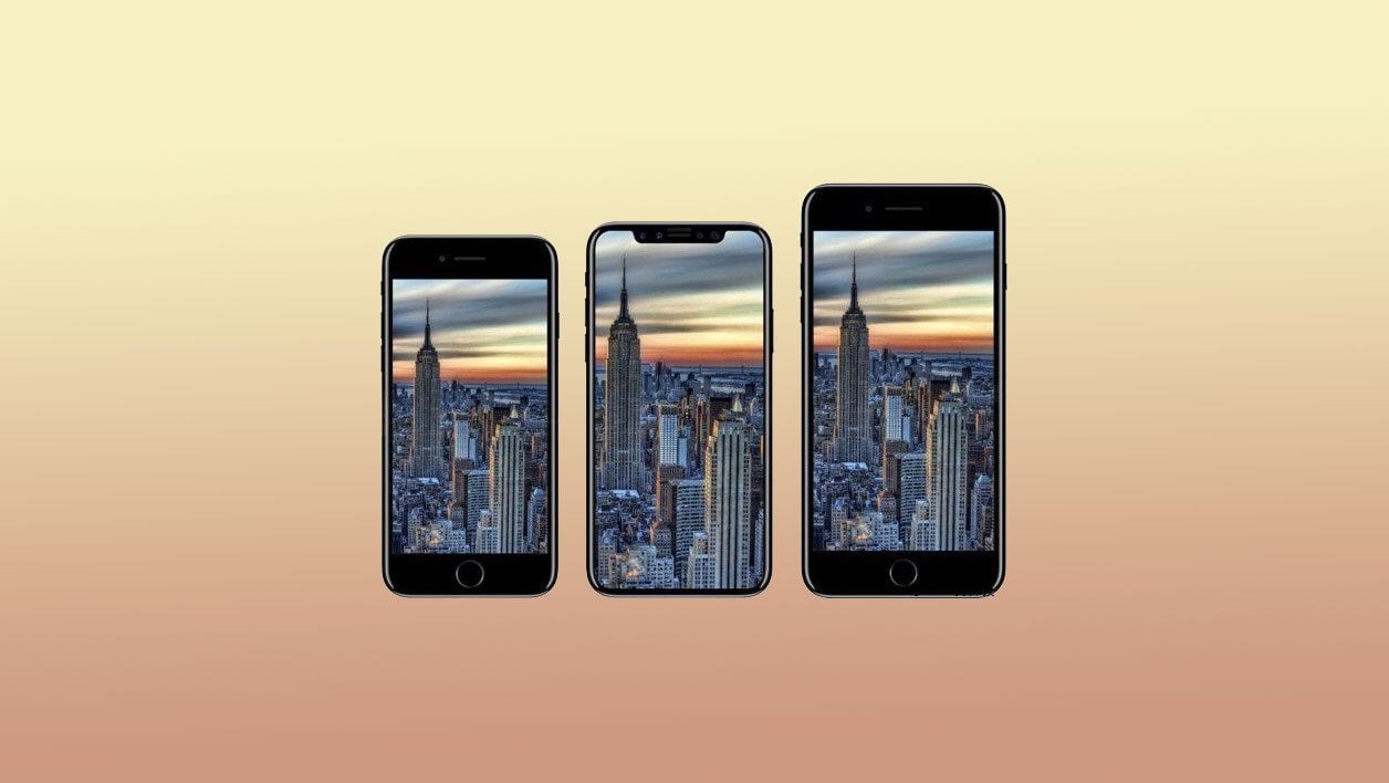 Concepts d'iPhone 7s, iPhone 8 et iPhone 7s Plus