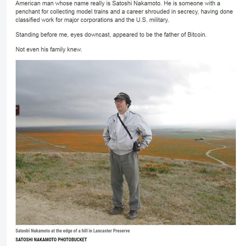 Dorian Nakamoto dans l'article de Newsweek.