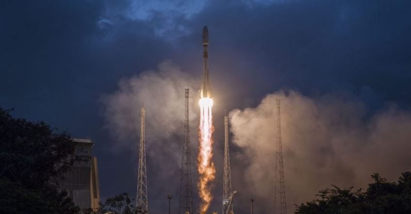 Le lancement des six satellites au mois de février dernier.