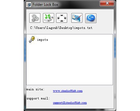 Capture d'écran Folder SafeBox