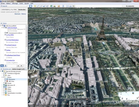 Capture d'écran Google Earth (Beta)