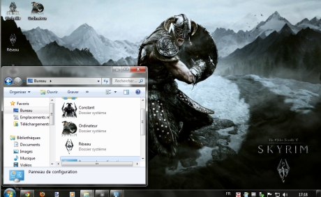 Capture d'écran Thème pour Windows 7 : Skyrim Wallpaper
