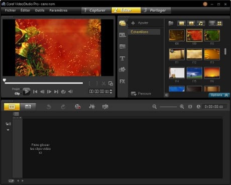 Capture d'écran Corel VideoStudio Pro