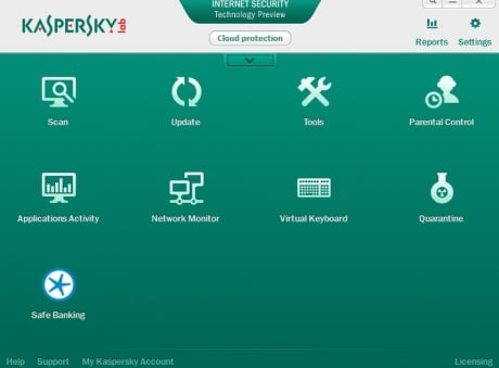 Capture d'écran Kaspersky Internet Security 2013