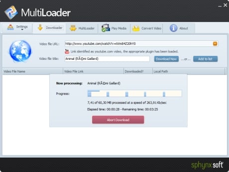 Capture d'écran MultiLoader