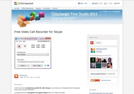 Capture d'écran Free Video Call Recorder for Skype