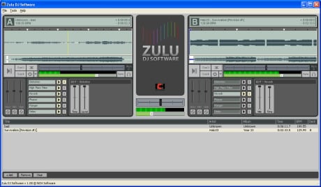 Capture d'écran Zulu Virtual DJ