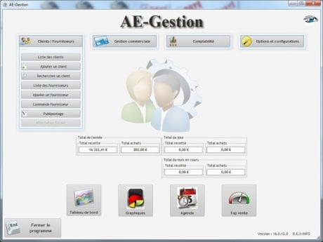 Capture d'écran AE-Gestion