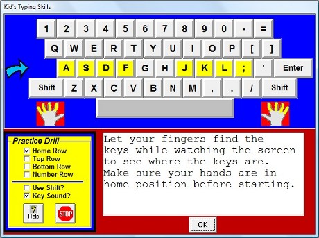 Capture d'écran Kid's typing skills