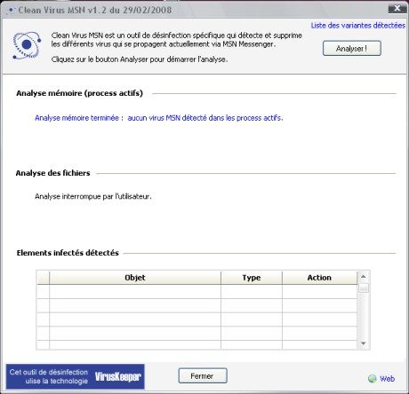 Clean Virus MSN