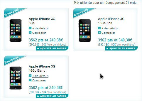 Les tarifs de l'iPhone pour un ancien abonné
