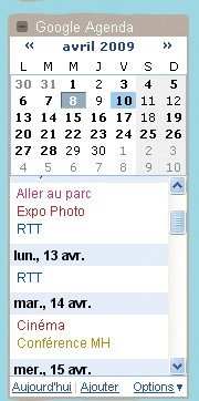 Emploi du temps