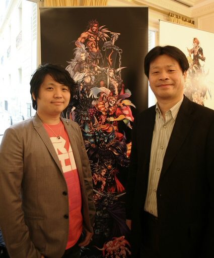 Takeshi Arakawa et Yoshinori Kitase, concepteurs de Final Fantasy Dissidia.