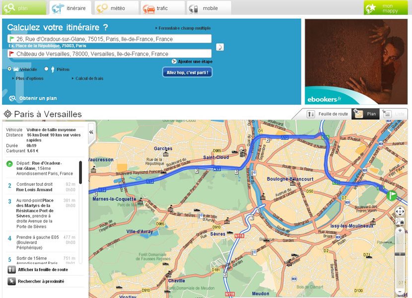 Mappy fait peau neuve et intègre des points d'intérêt
