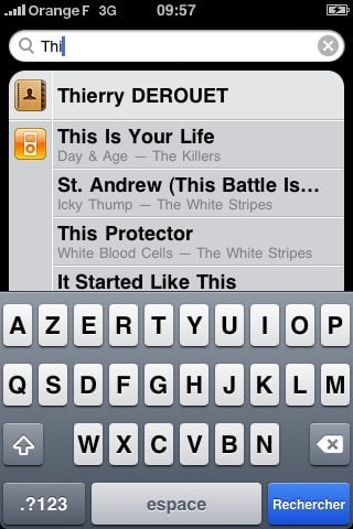 iPhone 0S 3.0 - Recherche de fichiers
