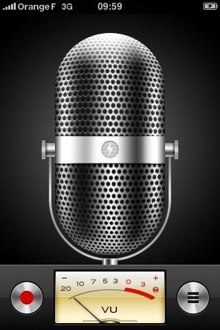 iPhone 0S 3.0 - Dictaphone