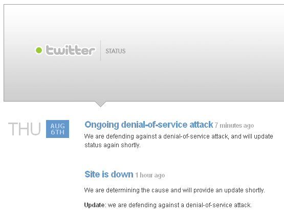 L'alerte de Twitter.