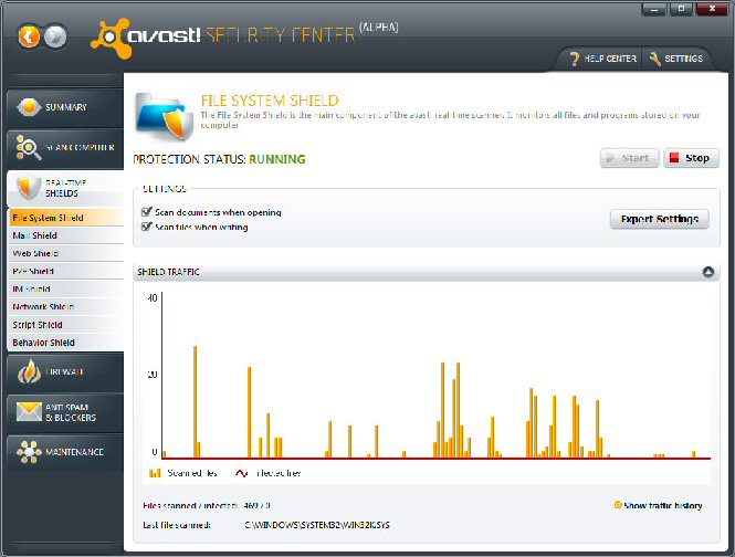 Avast! 5.0 version alpha