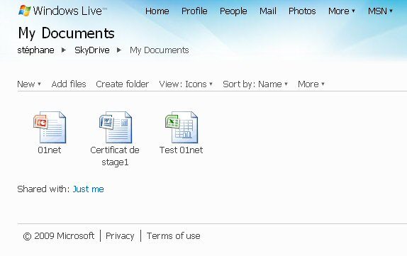 SkyDrive, le disque dur virtuel de Microsoft
