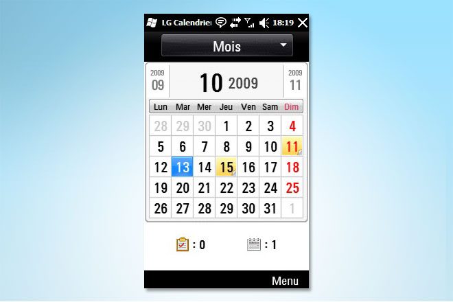 L'agenda de LG