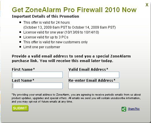 Formulaire d'inscription en ligne