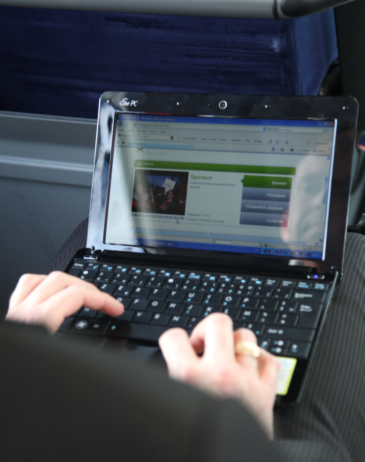 Le portail développé pour les usagers de la ligne A 14 Express