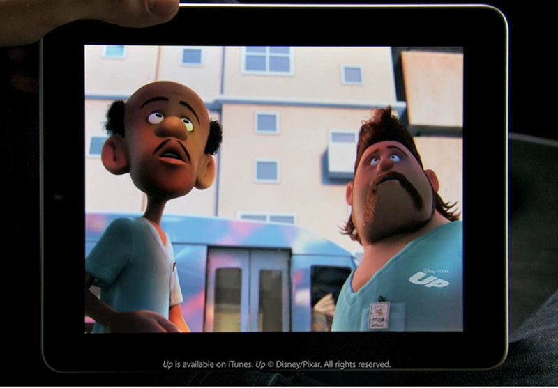 iPad, lecture de film