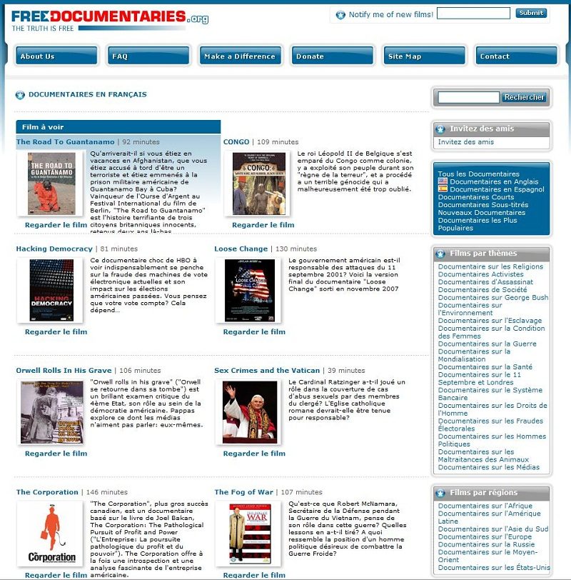 Des films en français