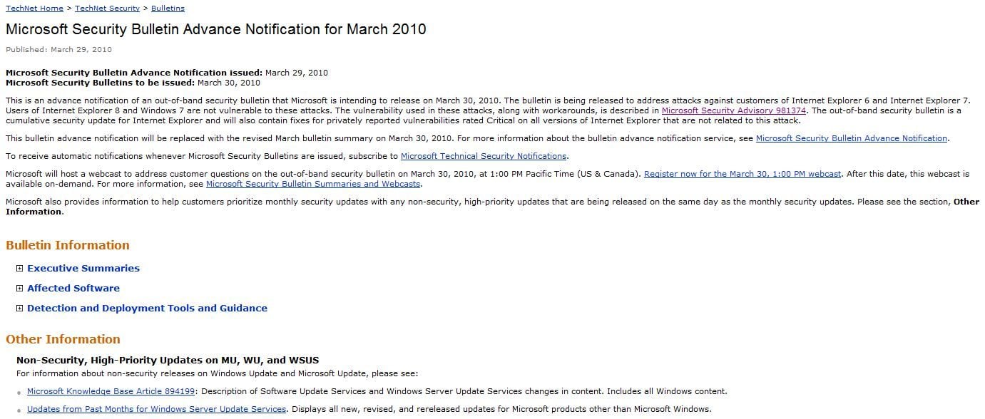 La mise à jour de sécurité est attendue ce 30 mars.