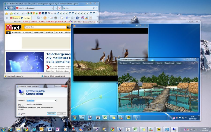 RemoteFX renforce les fonctions d'accès à distance de Windows 7.
