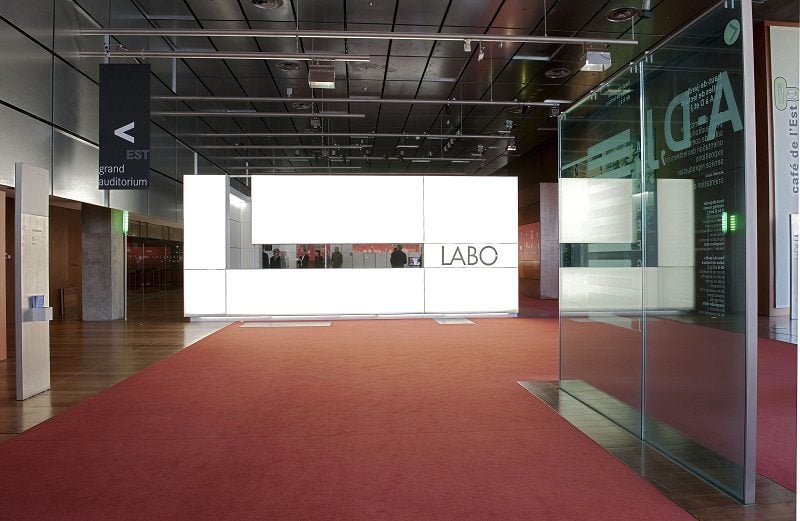 Le labo BNF, hall Est de la Bibliothèque nationale