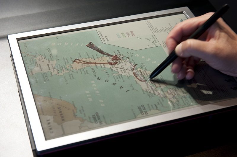 Une ardoise électronique en libre service