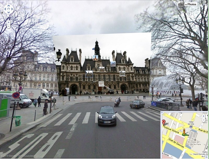 L'Hôtel de Ville de Paris dans Google Street View