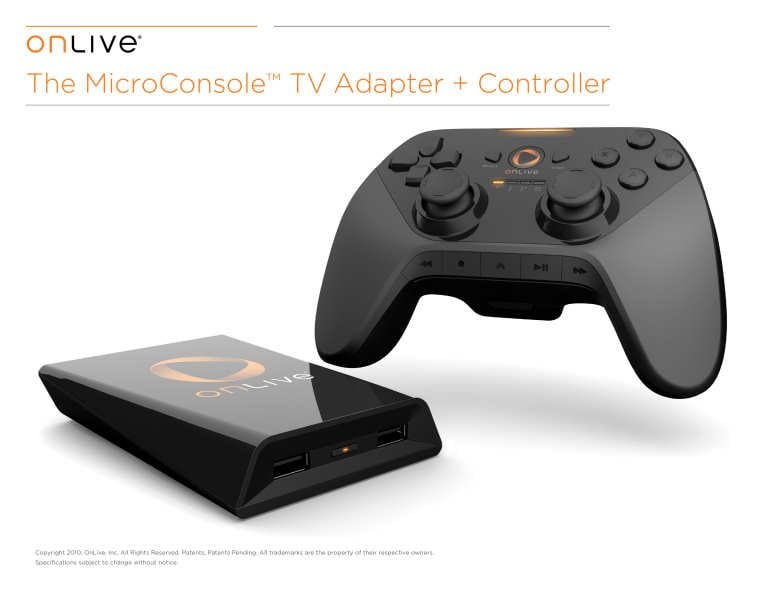 La manette du service OnLive