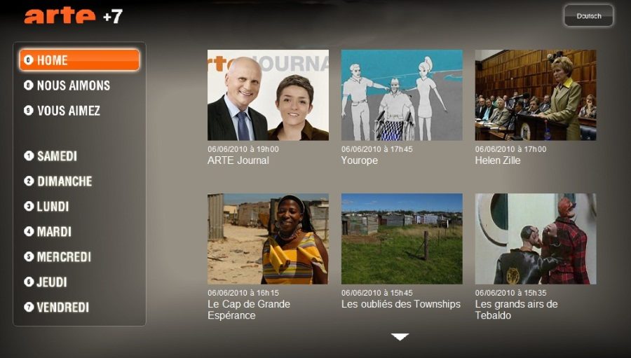 Arteplus 7 sur Freebox TVReplay