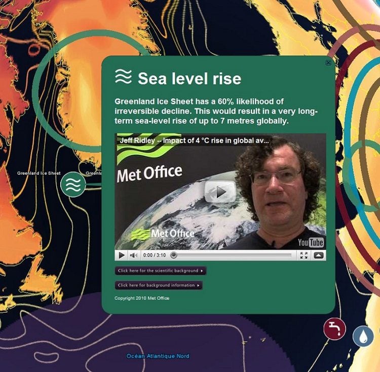 Des informations scientifiques du Met Office